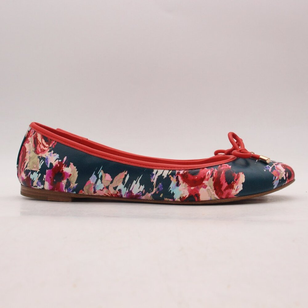Kate Spade Floral Flats in Red and Blue